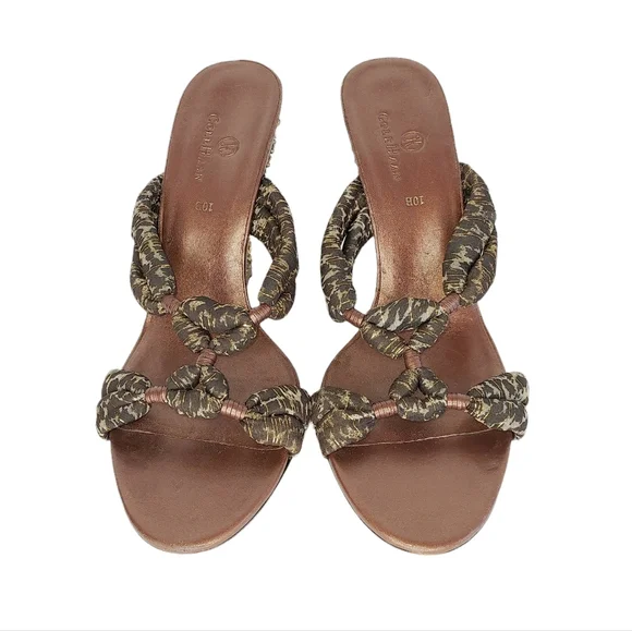 ColeHaan Embellished Wedge Sandals Size 10 - Picture 5 of 16